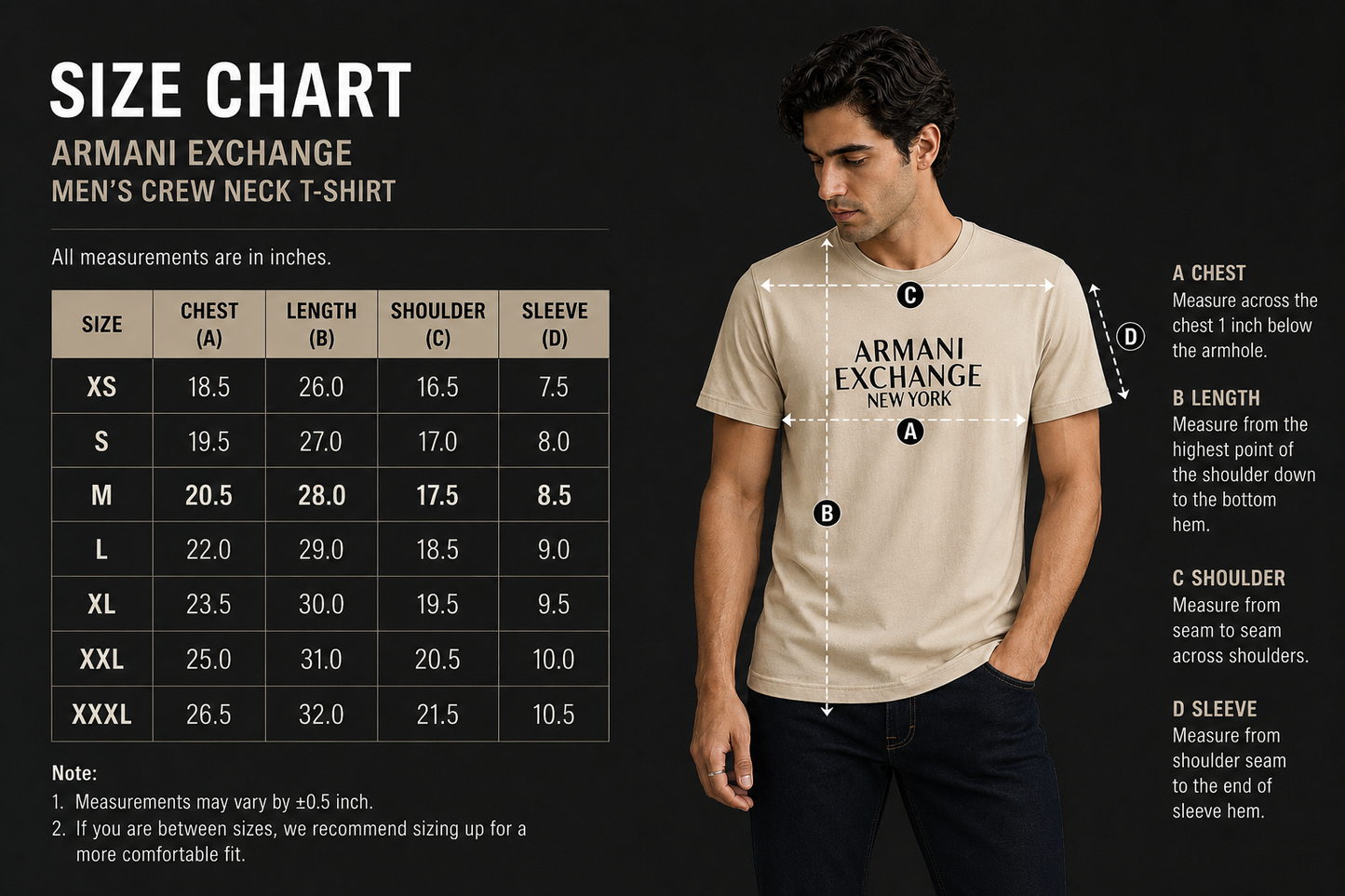 Armani Exchange Cotton T Shirts
