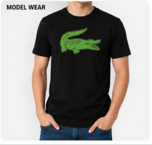 Lacoste Premium black oversized T shirt
