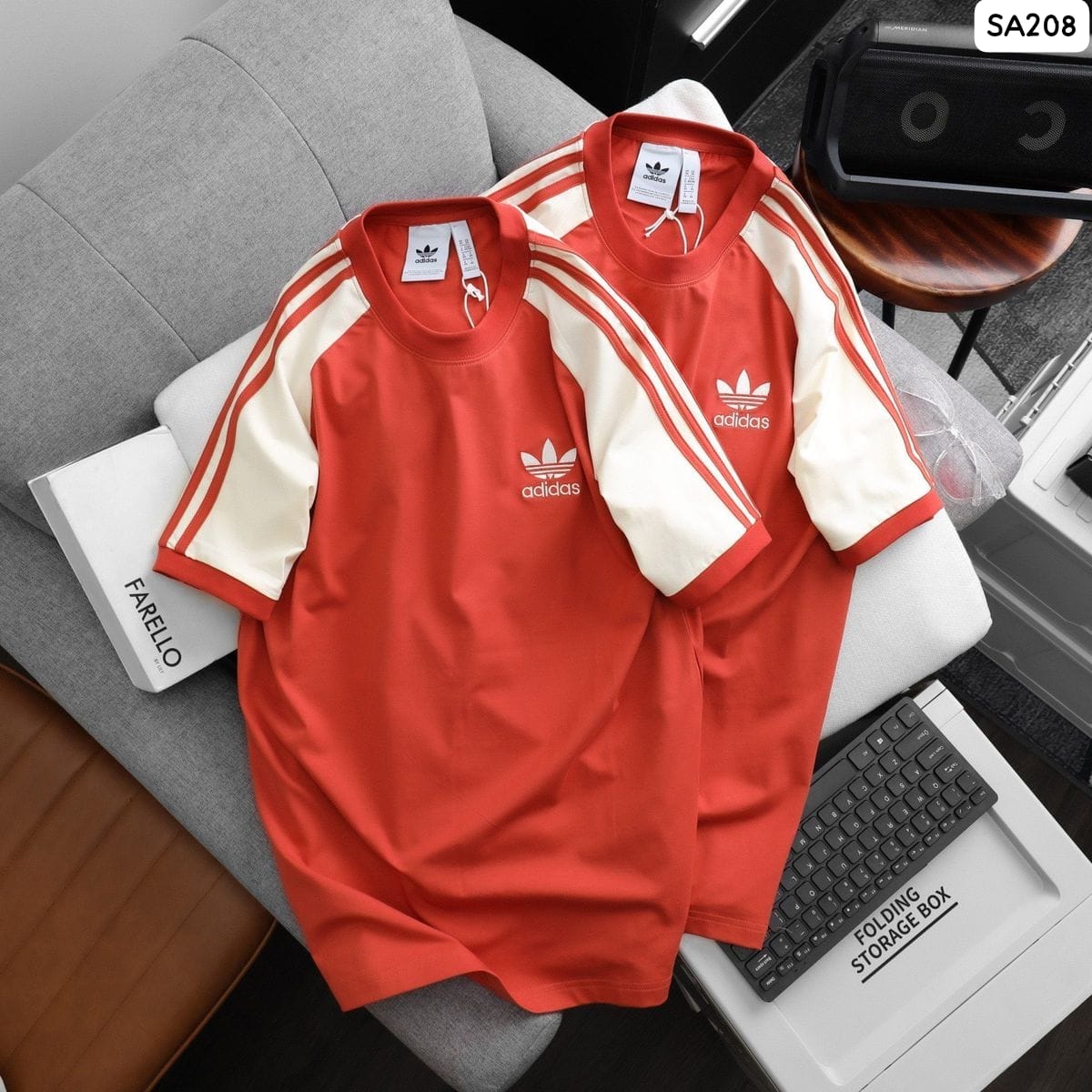 Adidas OGs Retro stripe t shirt