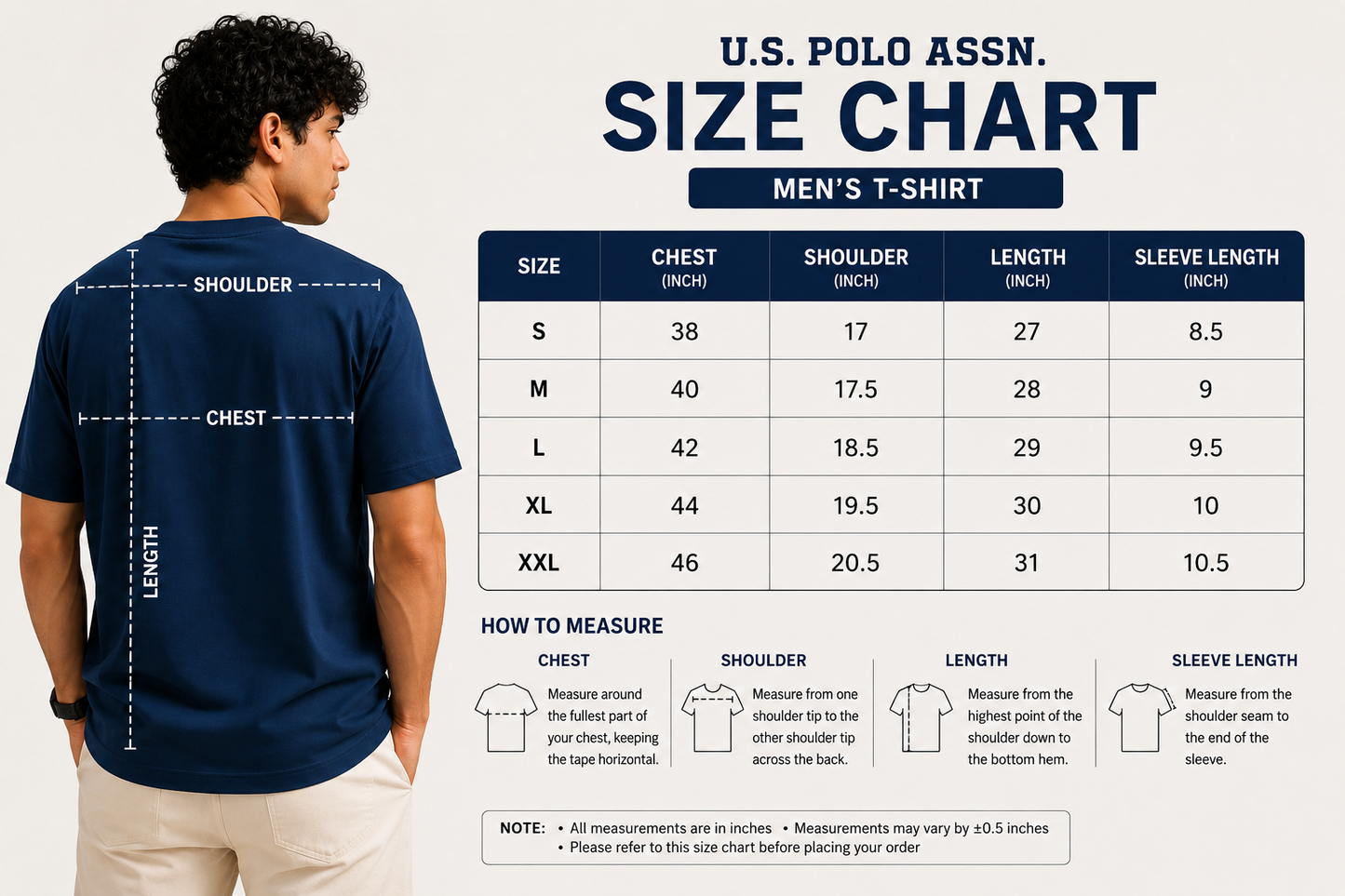 U.S Polo Blue Cotton T shirt