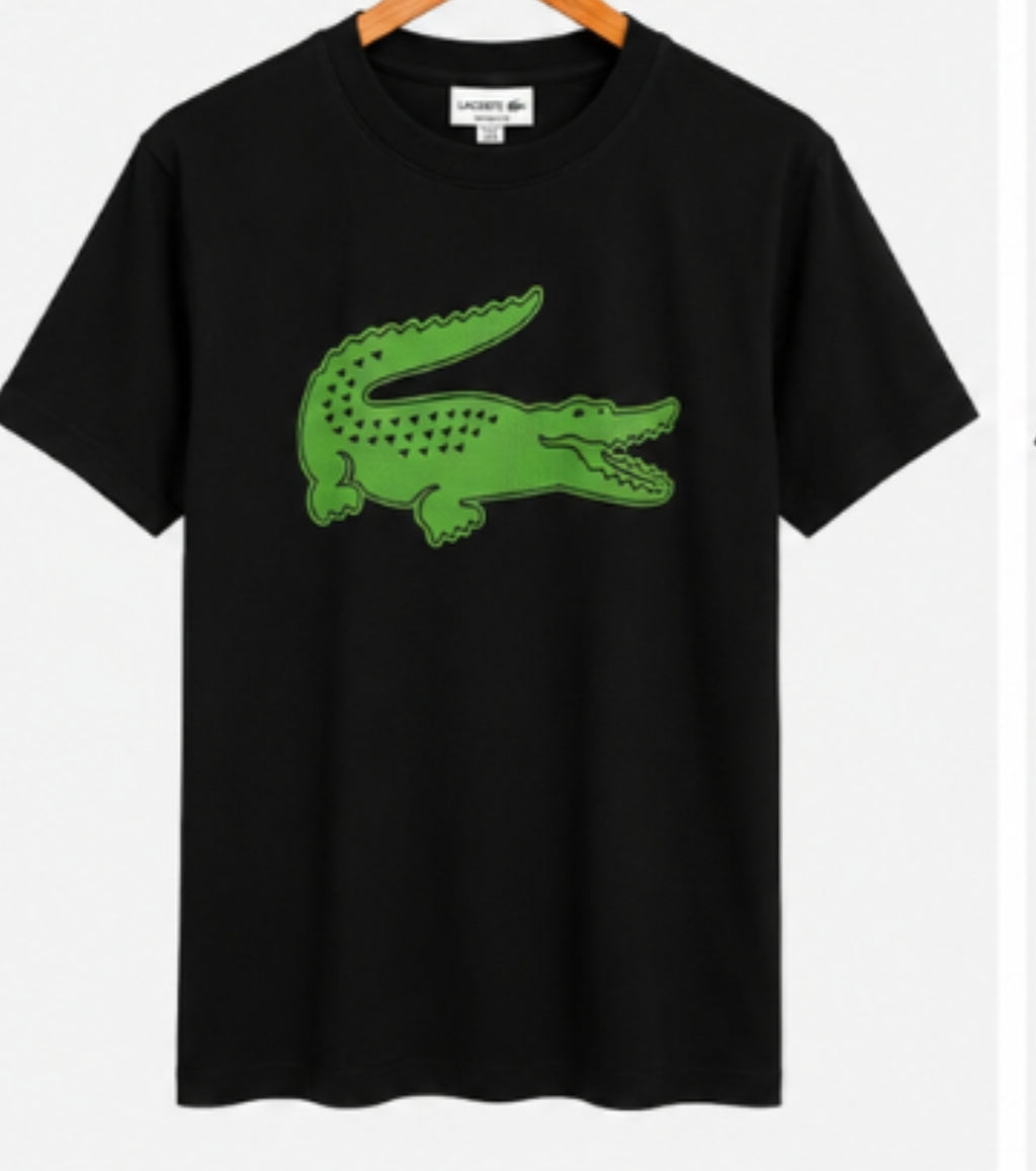 Lacoste Premium black oversized T shirt