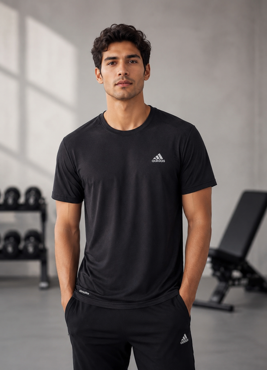 Adidas Men's Black Gym T shirt