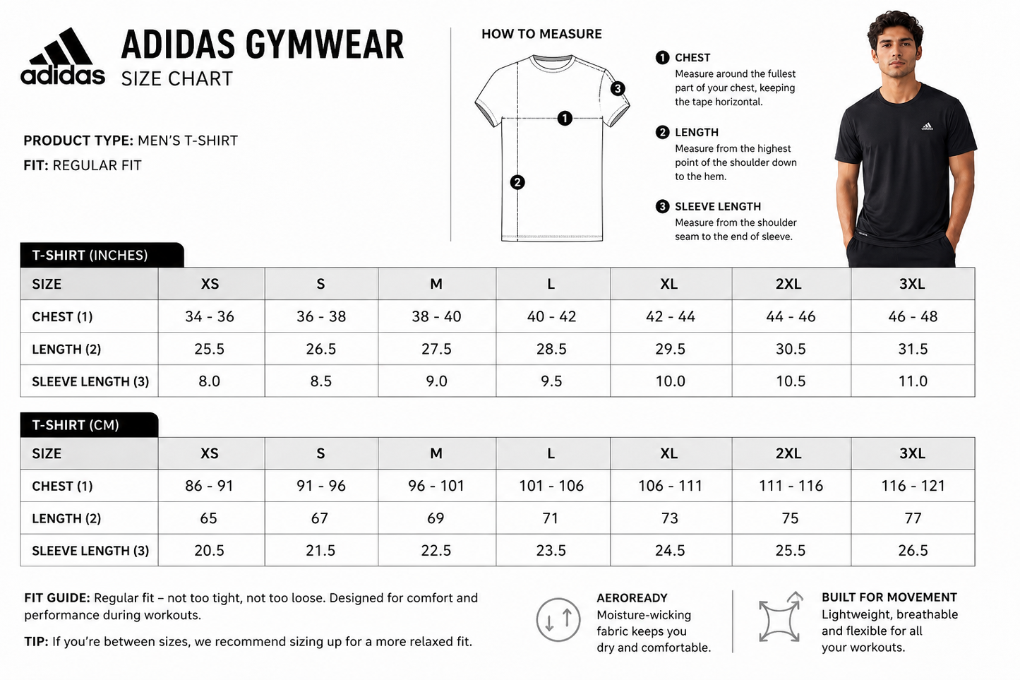 Adidas Men's Black Gym T shirt
