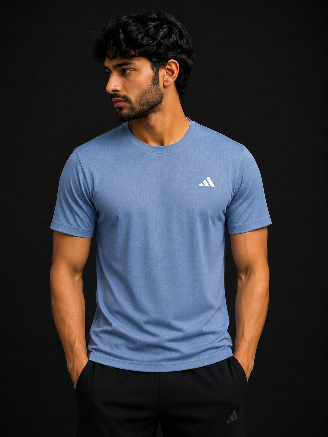 Adidas 4 Way Lycra Stretch Sports and Gym T Shirt