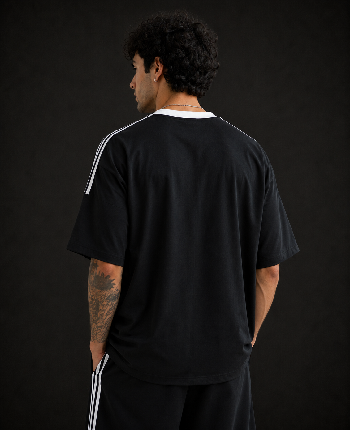 Adidas Men's Basketball Edition Premium Oversized T Shirt