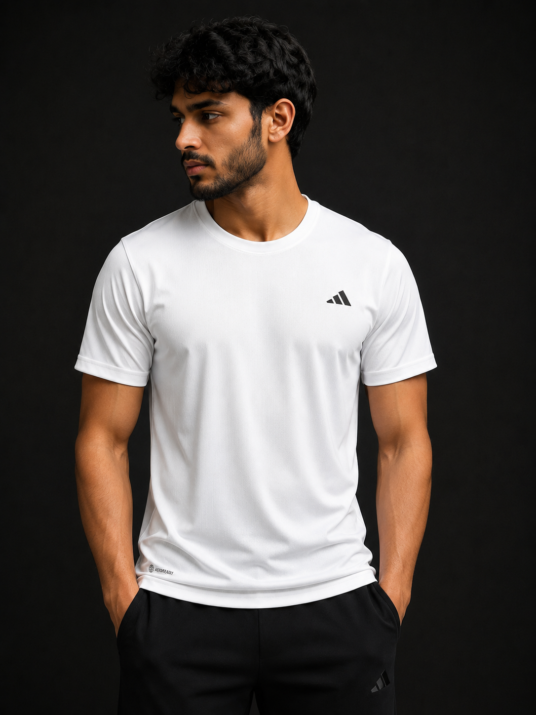 Adidas 4 Way Lycra Stretch Sports and Gym T Shirt