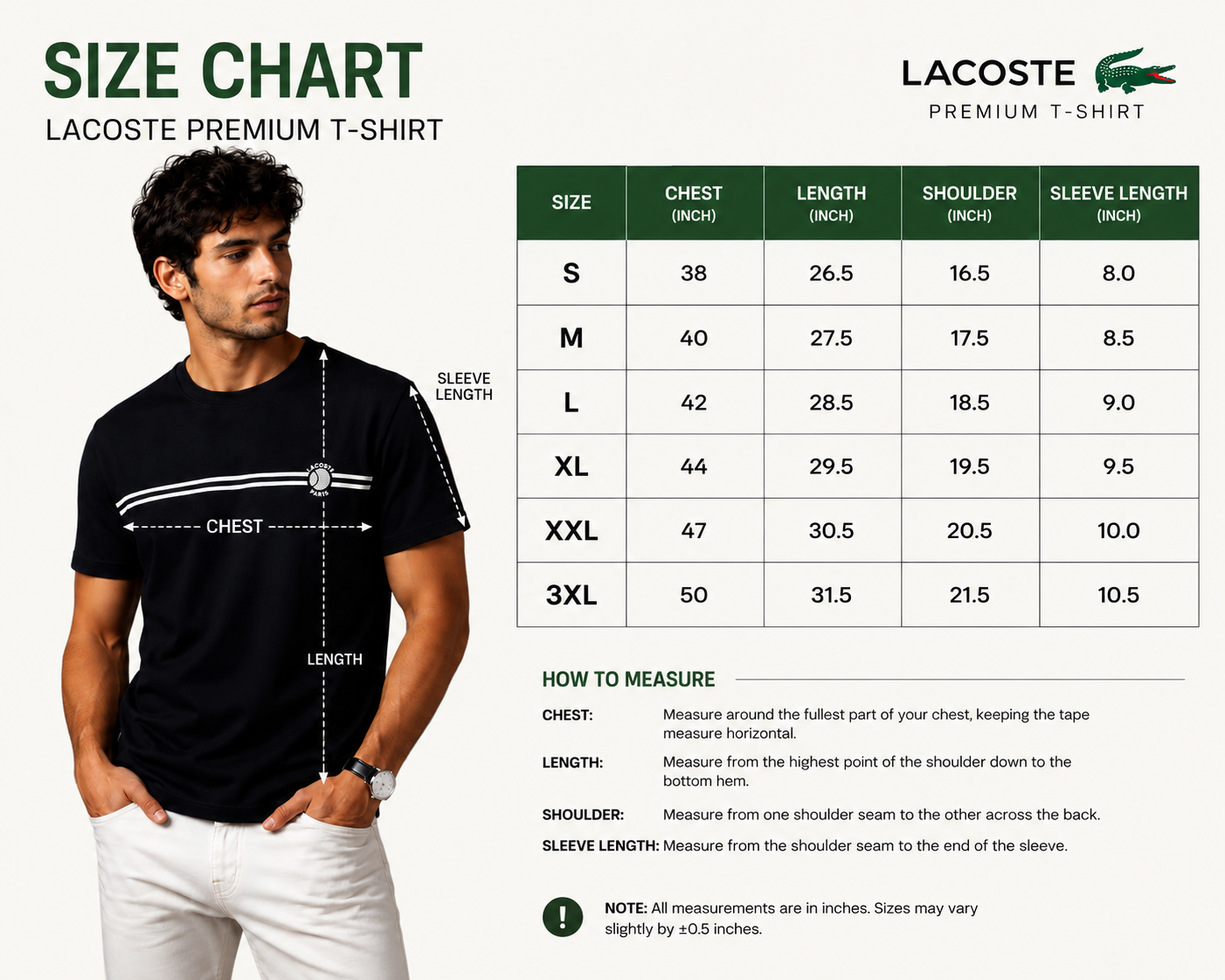 Lacoste Regular Fit Premium T shirt
