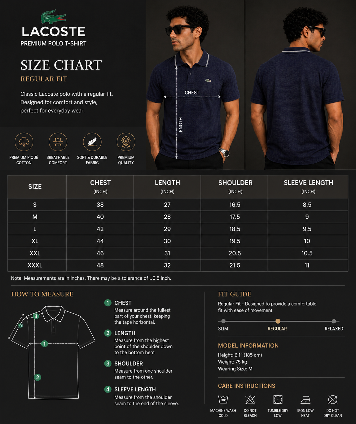 Lacoste Men's Premium T shirts