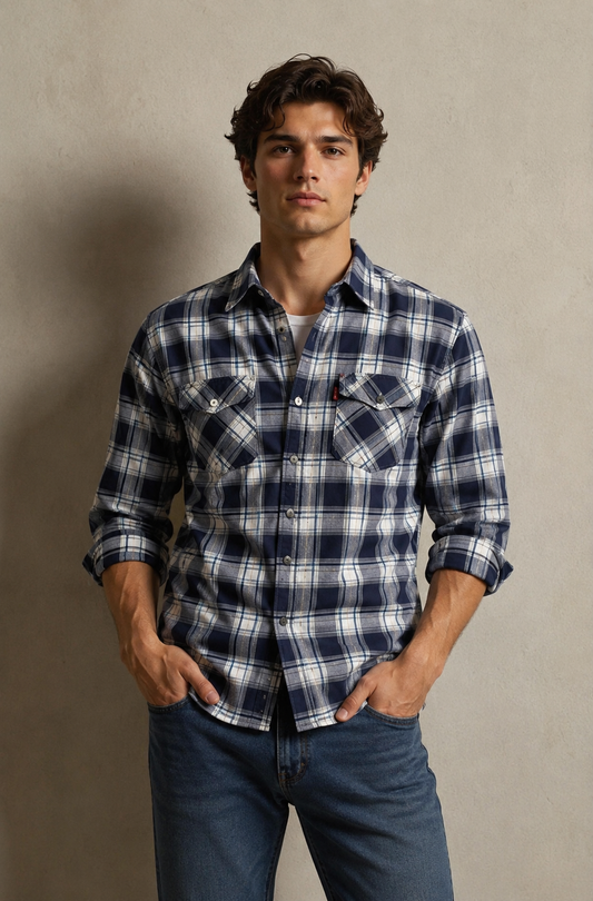 Levi's Premium Black chequed Shirt