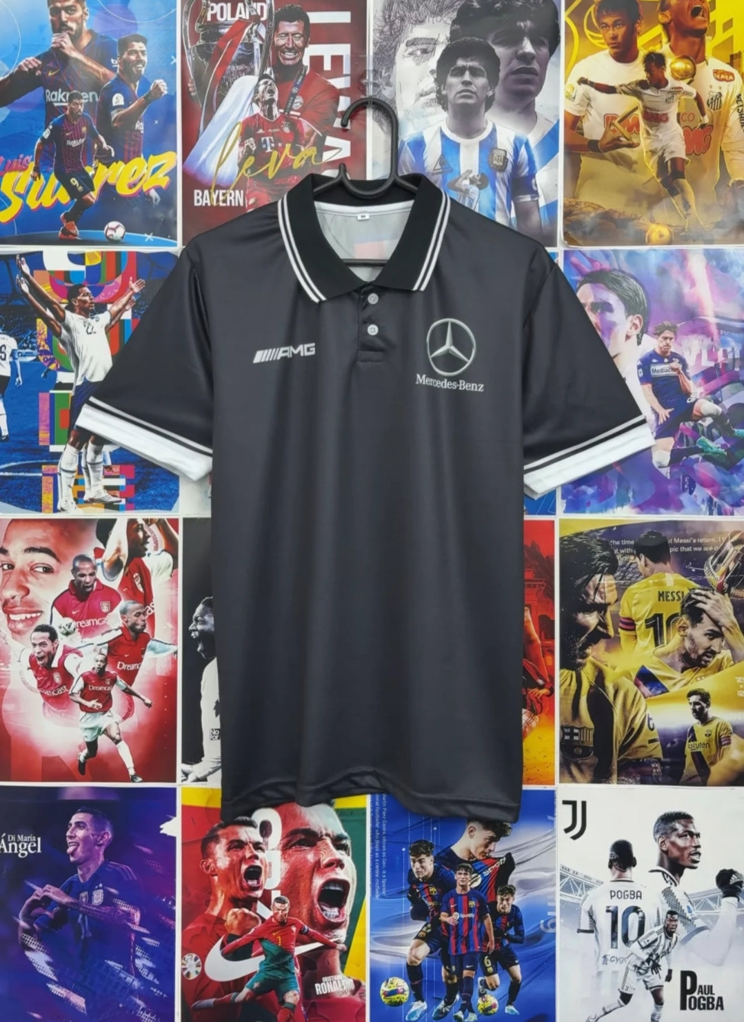 Mercedes-Benz AMG Premium Black Polo T Shirt