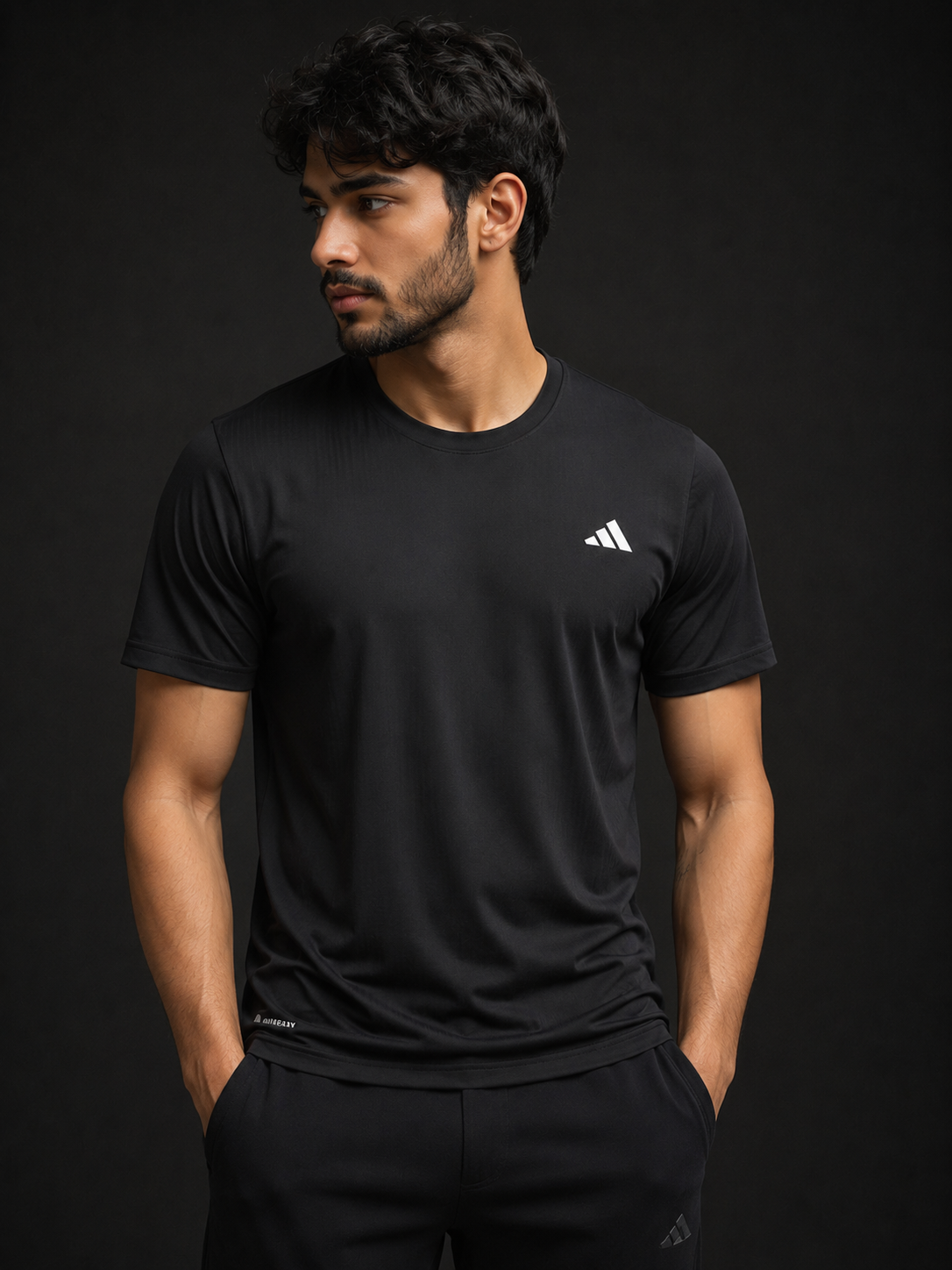 Adidas 4 Way Lycra Stretch Sports and Gym T Shirt