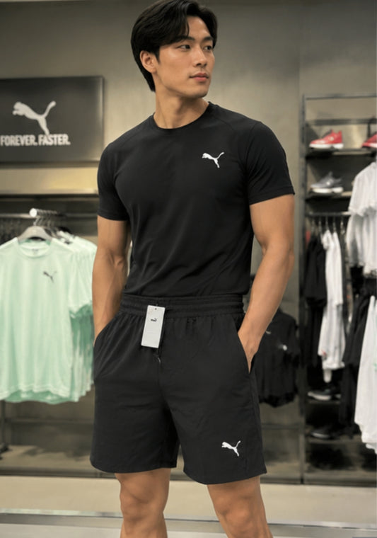 Puma Black and White Shorts/Half pants