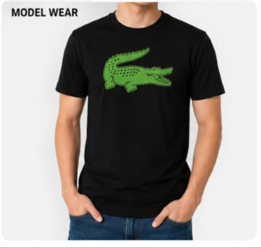 Lacoste Premium black oversized T shirt