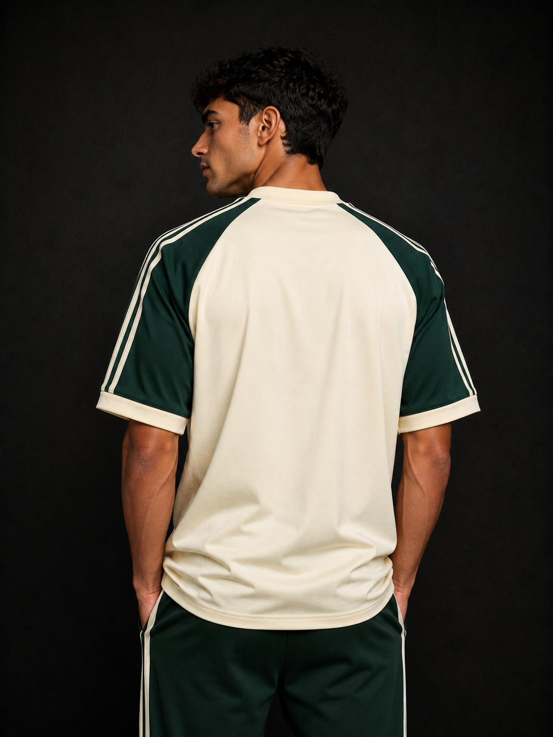 Adidas Retro Stripe Men's Oversized T Shirt