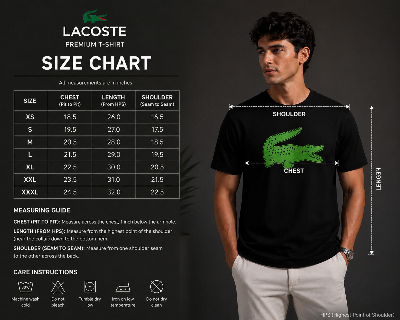 Lacoste Black T Shirt